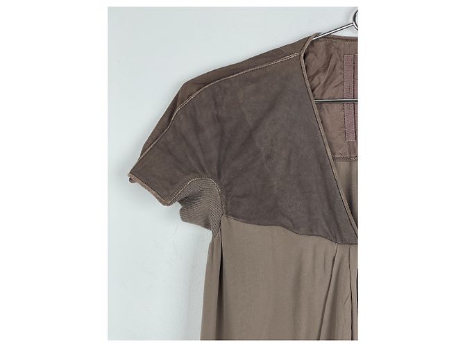 Vestido híbrido de cuero 'Plinth' AW13 de Rick Owens - vista 5
