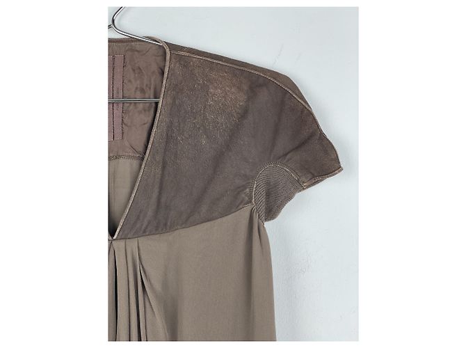 Vestido híbrido de cuero 'Plinth' AW13 de Rick Owens - vista 6