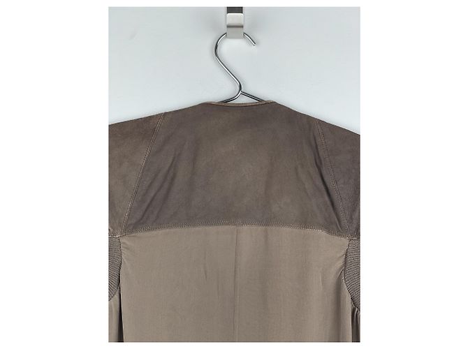 Vestido híbrido de cuero 'Plinth' AW13 de Rick Owens - vista 8