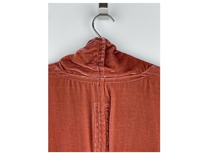 Rick Owens AW19 'Larry' Samt Kimono Blazer Jacke Rot - Ansicht 6