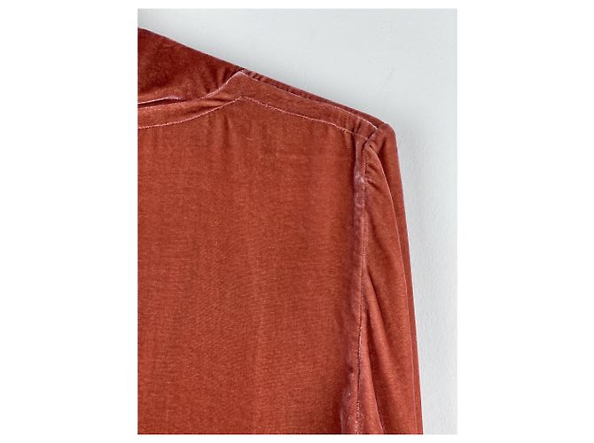 Rick Owens AW19 'Larry' Samt Kimono Blazer Jacke Rot - Ansicht 7
