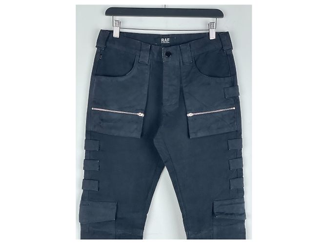 Pantaloni cargo multi-tasca 'Radioactivity' AW98 di RAF by Raf Simons Nero - vista 3