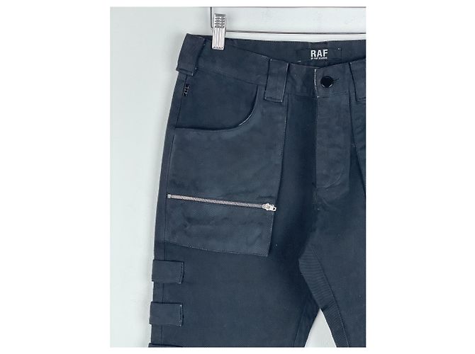 Pantaloni cargo multi-tasca 'Radioactivity' AW98 di RAF by Raf Simons Nero - vista 4