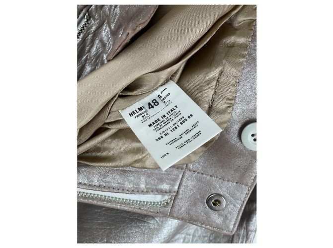 Helmut Lang AW99 Leder Astro Biker-Hose Silber - Ansicht 13