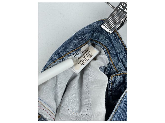 Jeans en denim déchirés Helmut Lang AW98 - vue 14