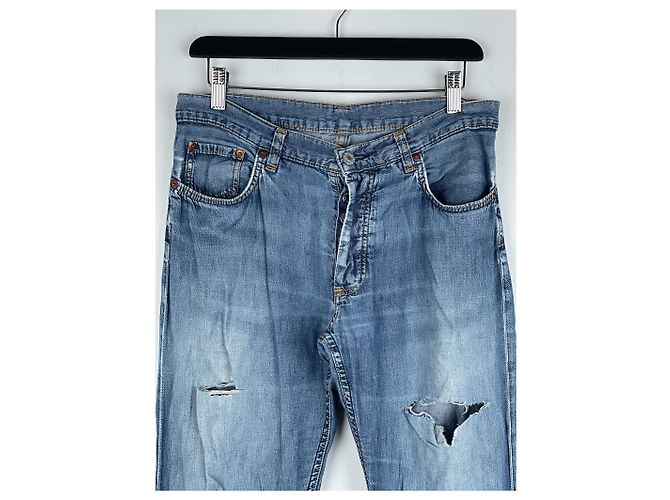 Jeans en denim déchirés Helmut Lang AW98 - vue 3