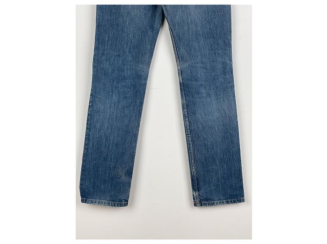Helmut Lang 1990s Washed Distressed Denim Jeans Blue - view 11