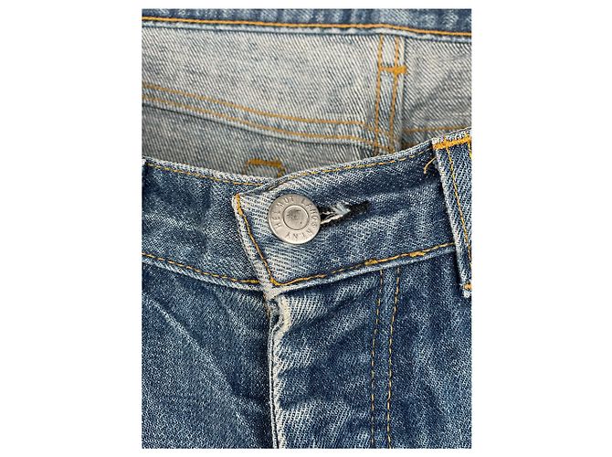 Helmut Lang 1990s Washed Distressed Denim Jeans Blue - view 12