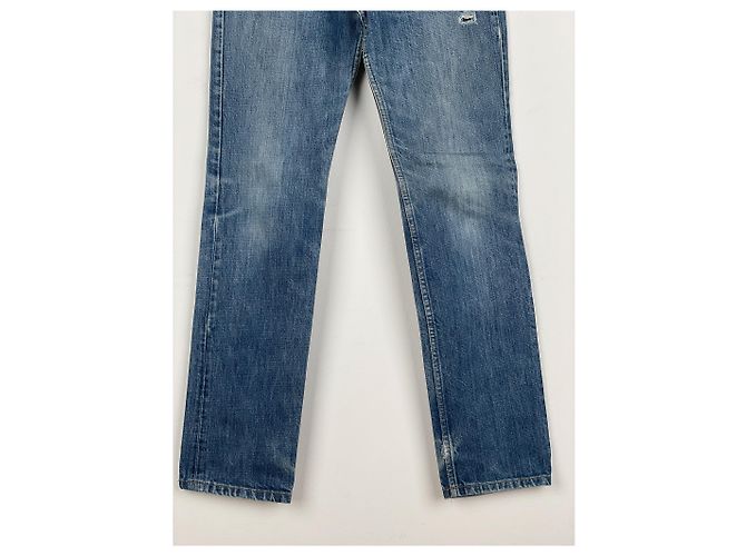 Helmut Lang 1990s Washed Distressed Denim Jeans Blue - view 6