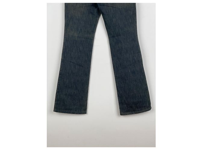 Gucci by Tom Ford SS02 Flared Sanded Bootcut Denim Jeans Blue - view 12