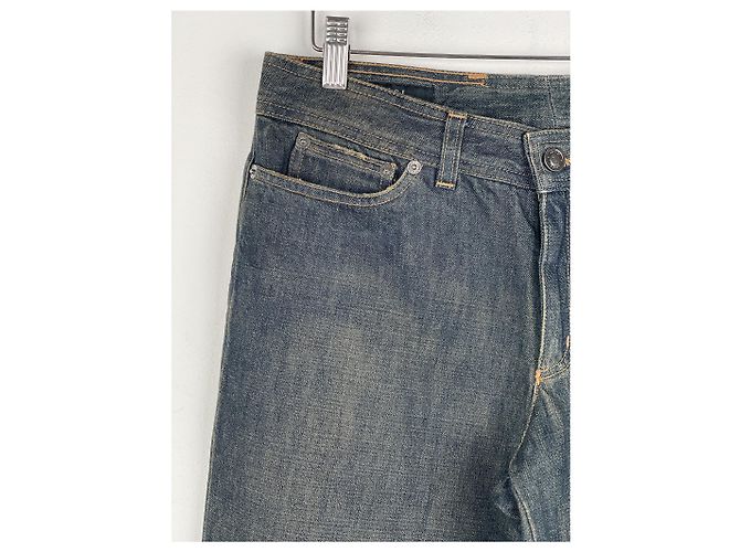 Gucci by Tom Ford SS02 Flared Sanded Bootcut Denim Jeans Blue - view 4