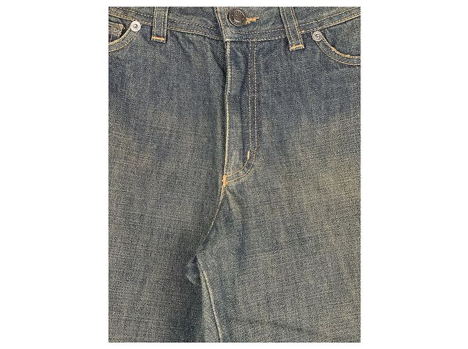 Gucci by Tom Ford SS02 Flared Sanded Bootcut Denim Jeans Blue - view 6