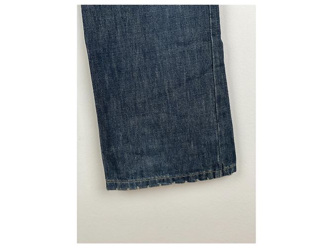Gucci by Tom Ford SS02 Flared Sanded Bootcut Denim Jeans Blue - view 15