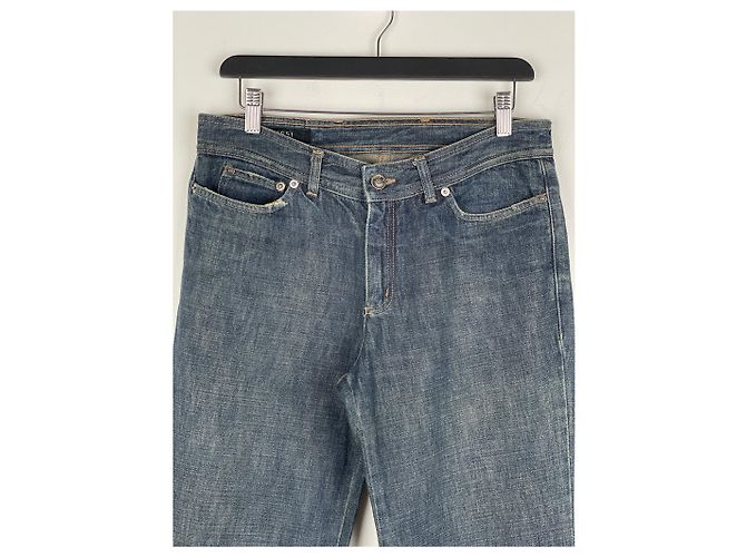 Gucci by Tom Ford SS02 Flared Sanded Bootcut Denim Jeans Blue - view 3