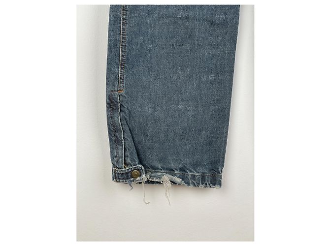 Dolce & Gabbana AW03 Double-Knie Denim Cargo-Hose Blau - Ansicht 14