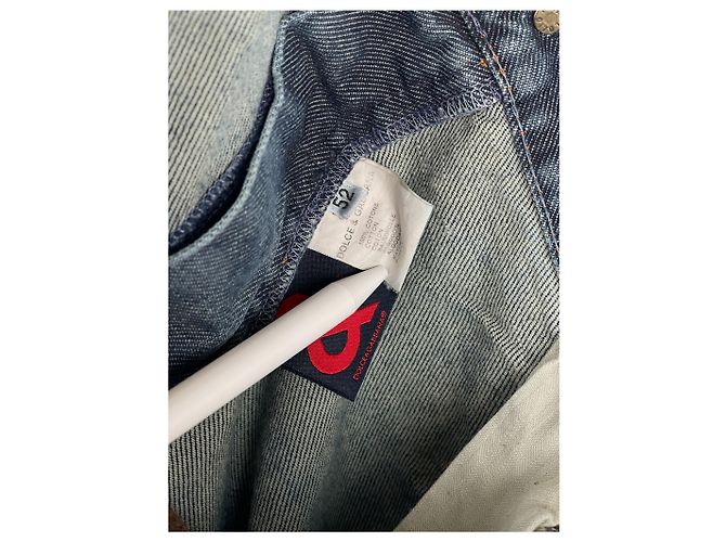 Dolce & Gabbana AW03 Double-Knie Denim Cargo-Hose Blau - Ansicht 15