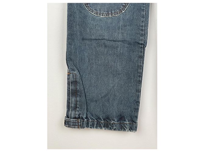 Dolce & Gabbana AW03 Double-Knie Denim Cargo-Hose Blau - Ansicht 8