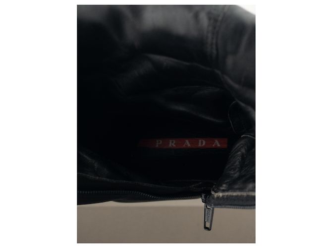 Stivali da moto Prada AW99 a metà polpaccio con punta quadrata Astro - vista 11