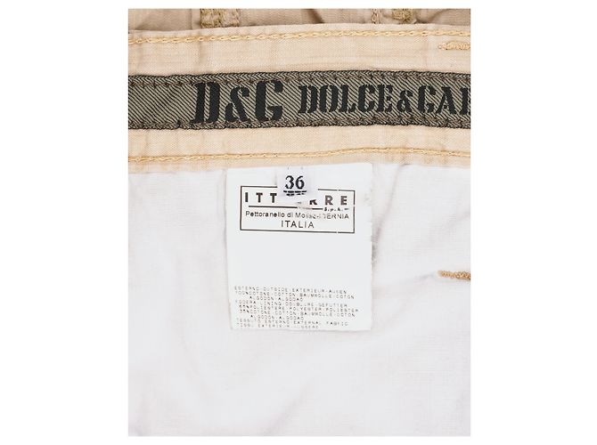 Dolce & Gabbana SS03 Net Cargo Pants Beige - view 6