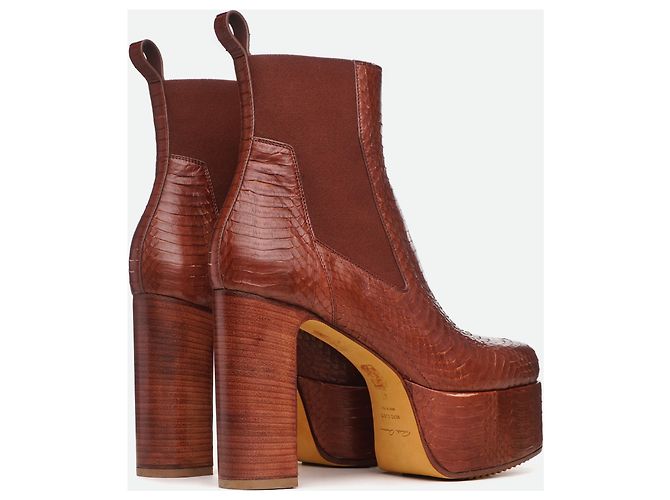 Rick Owens SS21 Phlegethon Muster Python Kiss Absätze Rot - Ansicht 2