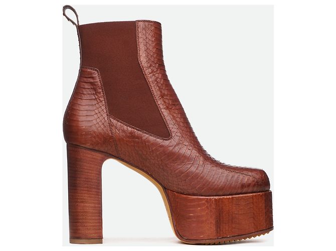 Rick Owens SS21 Phlegethon Muster Python Kiss Absätze Rot - Ansicht 4