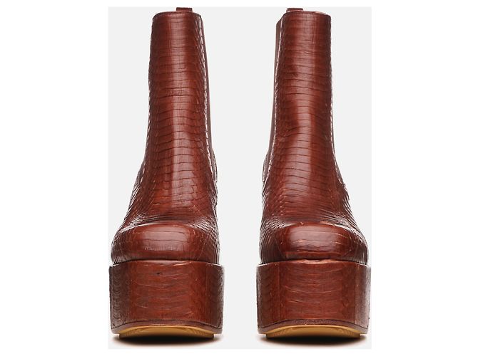Rick Owens SS21 Phlegethon Muster Python Kiss Absätze Rot - Ansicht 5