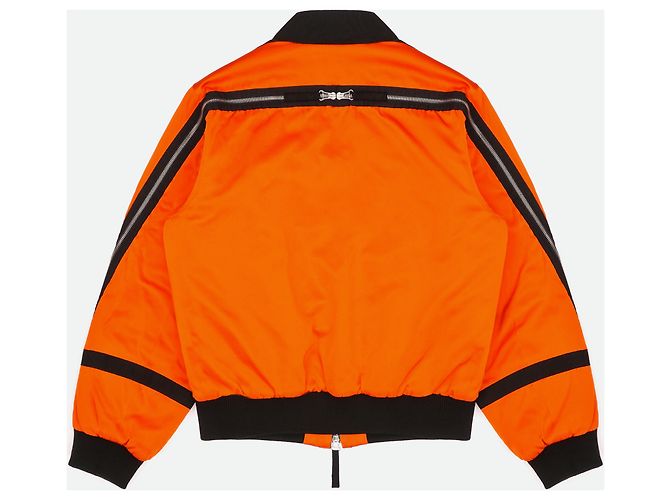 Orange Backzip Bomberjacke Dries van Noten AW14 - Ansicht 2