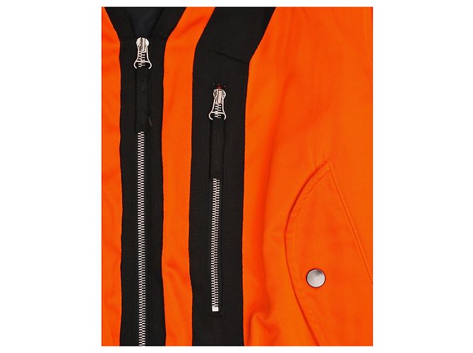 Orange Backzip Bomberjacke Dries van Noten AW14 - Ansicht 3