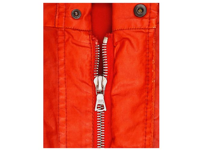 Giacca parka cropped 1of1 AW20 di Dries van Noten Rosso - vista 4