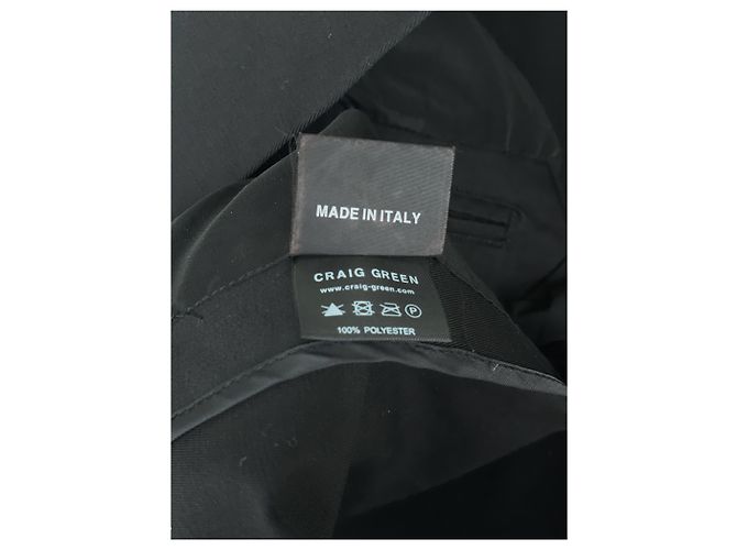 Laced Work Jacket von Craig Green FW18 Schwarz - Ansicht 9