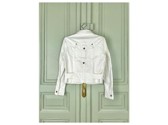 Chaqueta militar cargo de paracaídas bondage AW03 de Dolce & Gabbana Blanco - vista 2