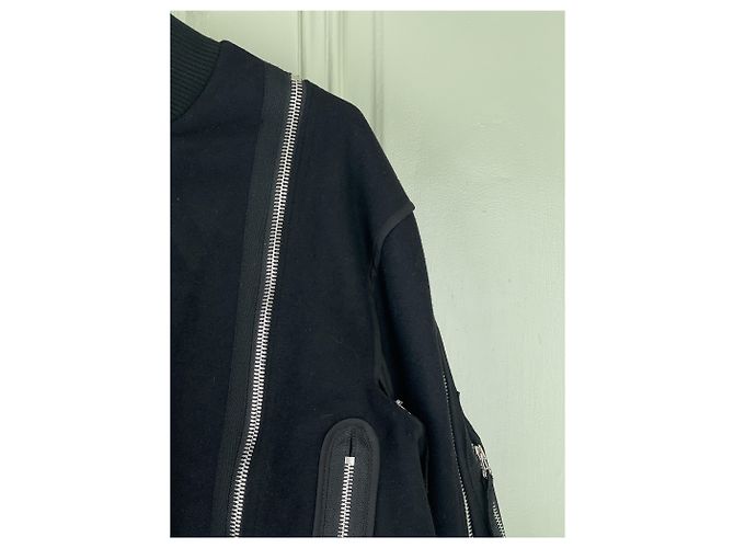 Chaqueta Bomber con Cierre Trasero Dries van Noten AW14 Negro - vista 6