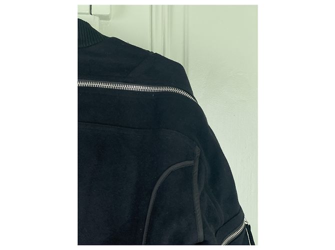 Chaqueta Bomber con Cierre Trasero Dries van Noten AW14 Negro - vista 8