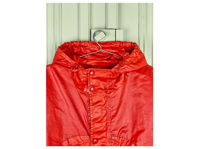 Jaqueta parka cropped 1of1 Dries van Noten AW20 Vermelho - vista 3