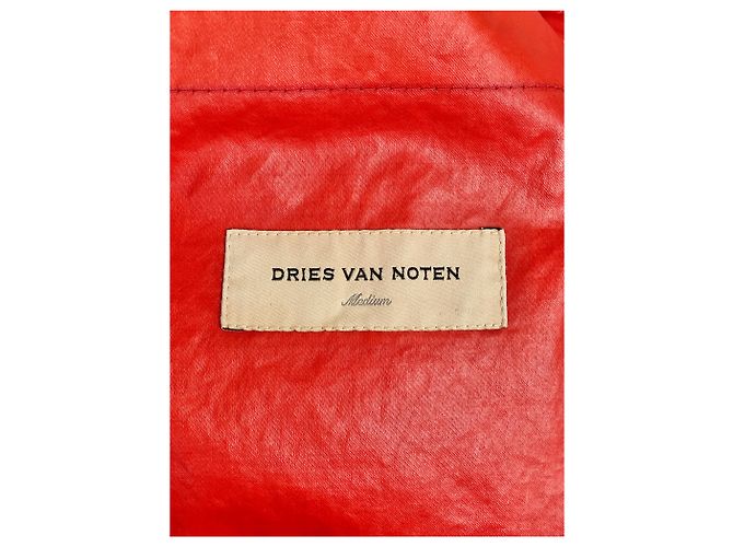 Jaqueta parka cropped 1of1 Dries van Noten AW20 Vermelho - vista 8