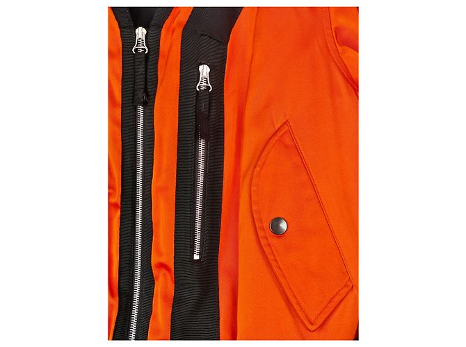 Orange Backzip Bomberjacke Dries van Noten AW14 - Ansicht 5