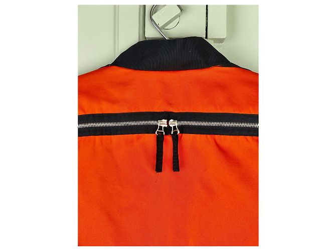 Orange Backzip Bomberjacke Dries van Noten AW14 - Ansicht 6