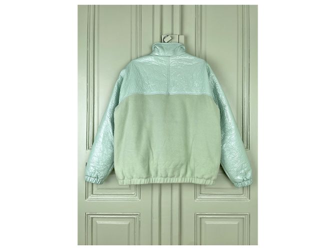 Rick Owens DRKSHDW AW20 PERFORMA Half-Zip Pullover Windbreaker Jacket Green - vista 2