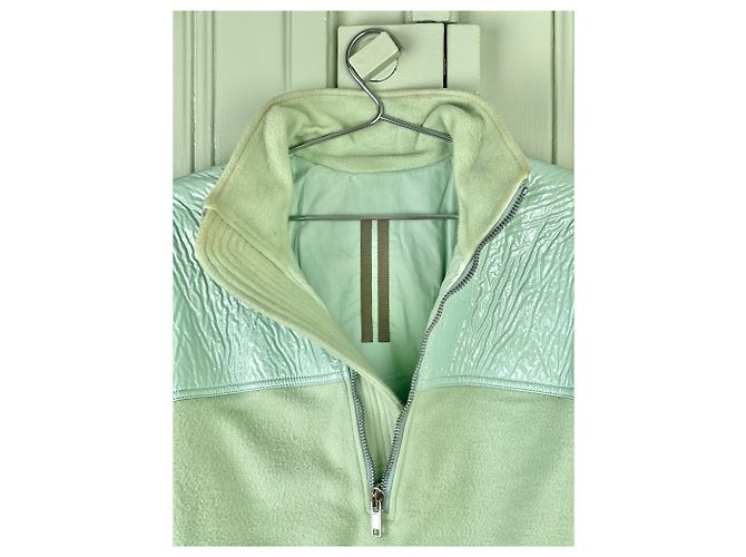 Rick Owens DRKSHDW AW20 PERFORMA Half-Zip Pullover Windbreaker Jacket Green - vista 4