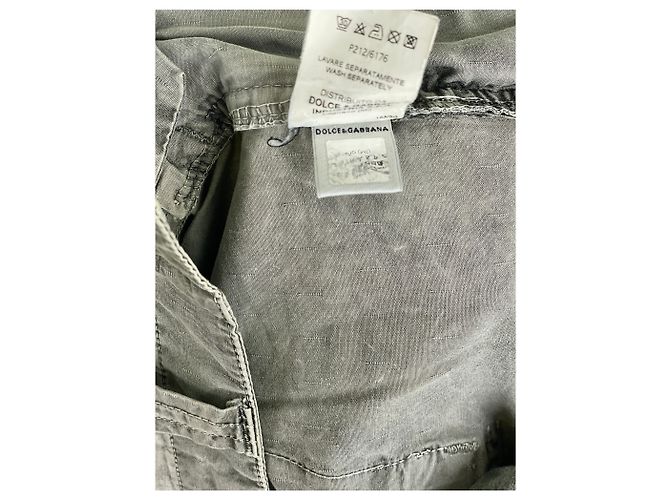 Stonewash Multi-Pocket Militär Cargo-Hosen von Dolce & Gabbana Braun - Ansicht 12