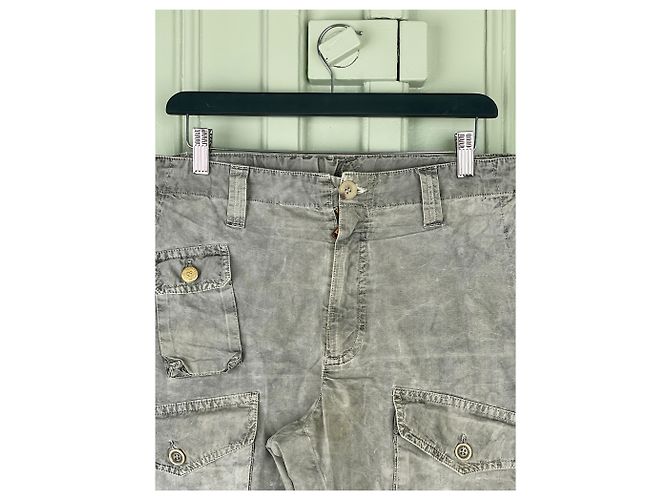Stonewash Multi-Pocket Militär Cargo-Hosen von Dolce & Gabbana Braun - Ansicht 3