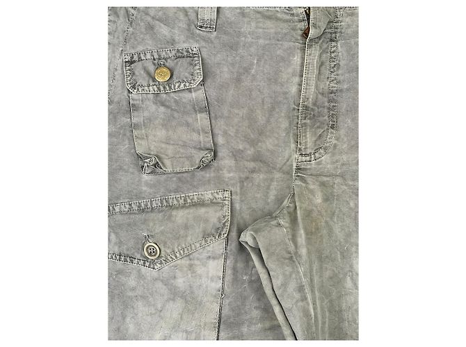 Stonewash Multi-Pocket Militär Cargo-Hosen von Dolce & Gabbana Braun - Ansicht 5