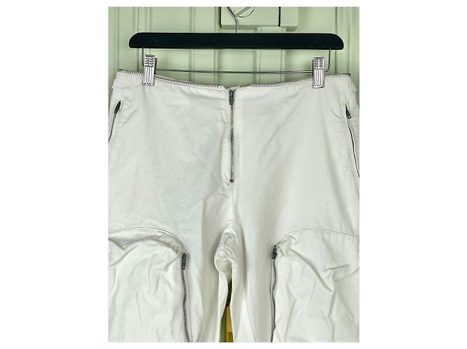 Helmut Lang AW99 3D Pocket Flight Cargo Pants White - view 3