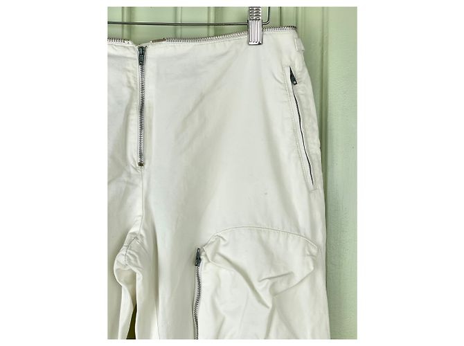 Helmut Lang AW99 3D Pocket Flight Cargo Pants White - view 4