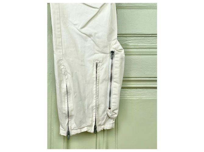 Helmut Lang AW99 3D Pocket Flight Cargo Pants White - view 7