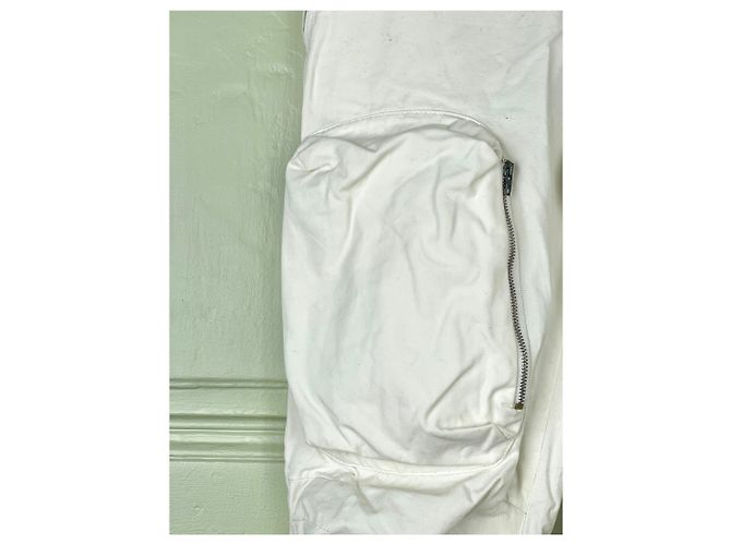 Helmut Lang AW99 3D Pocket Flight Cargo Pants White - view 8