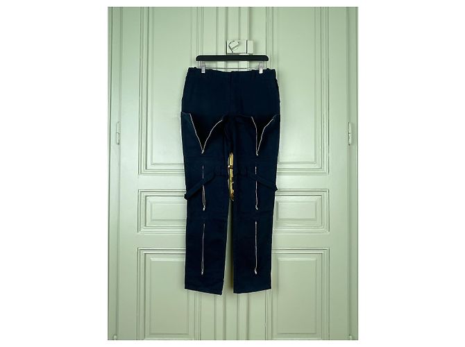 Helmut Lang AW99 Multi-Zipper Bondage Flugcargo-Hose Schwarz - Ansicht 3