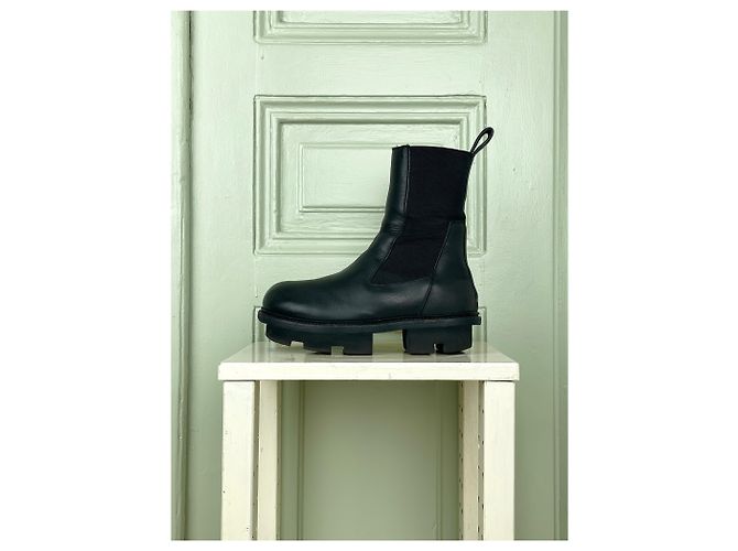 Botas Megatooth Beatle Rick Owens Negro - vista 3