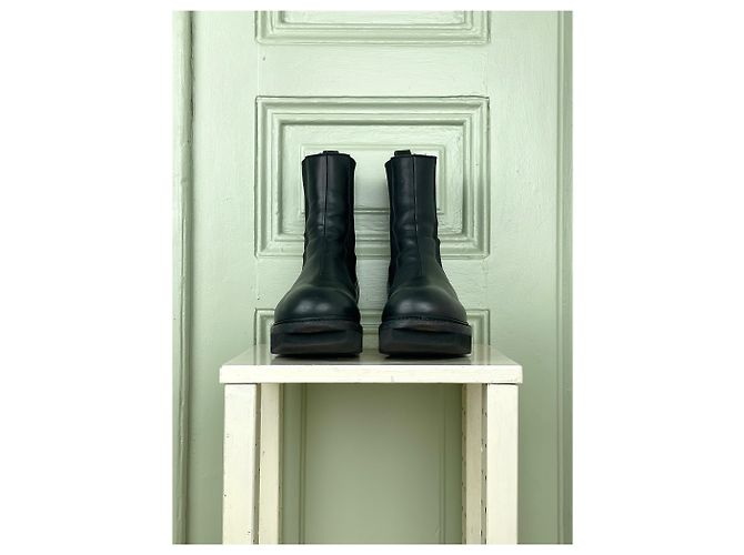 Botas Megatooth Beatle Rick Owens Negro - vista 5