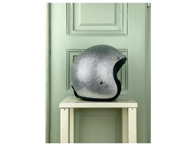Maison Martin Margiela Borsa a Spalla Glitter Helmet di Maison Margiela Argento - vista 4